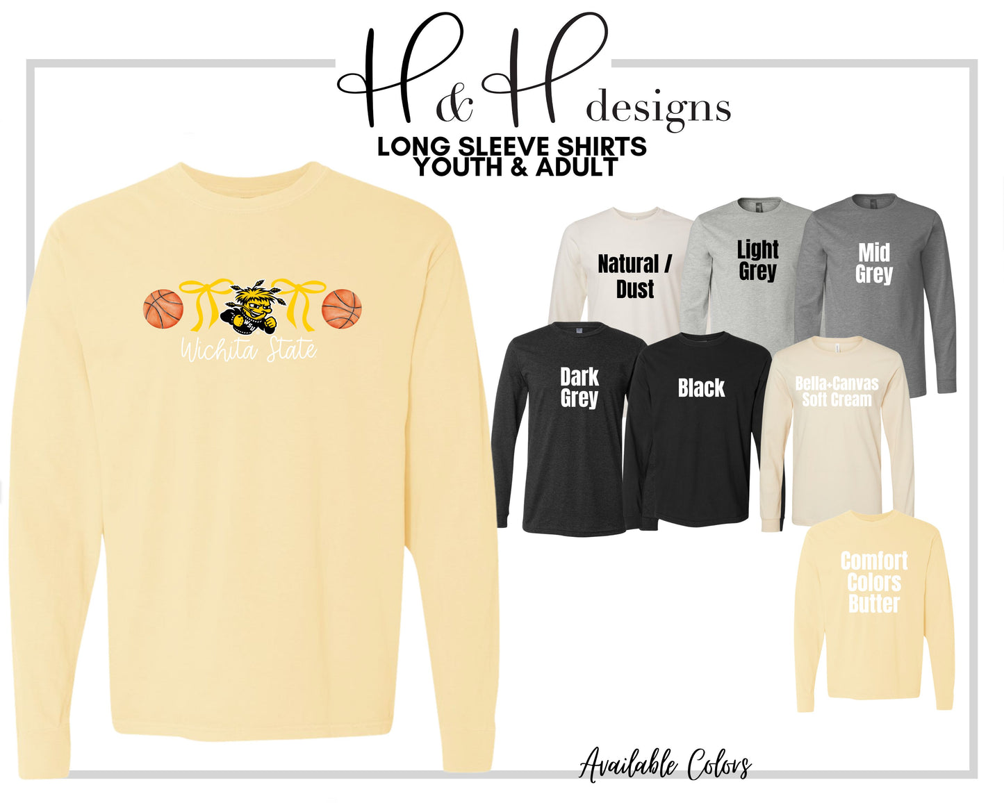Wichita State Basketball Coquette Bows ~ Licensed Apparel ~ HHWSU114