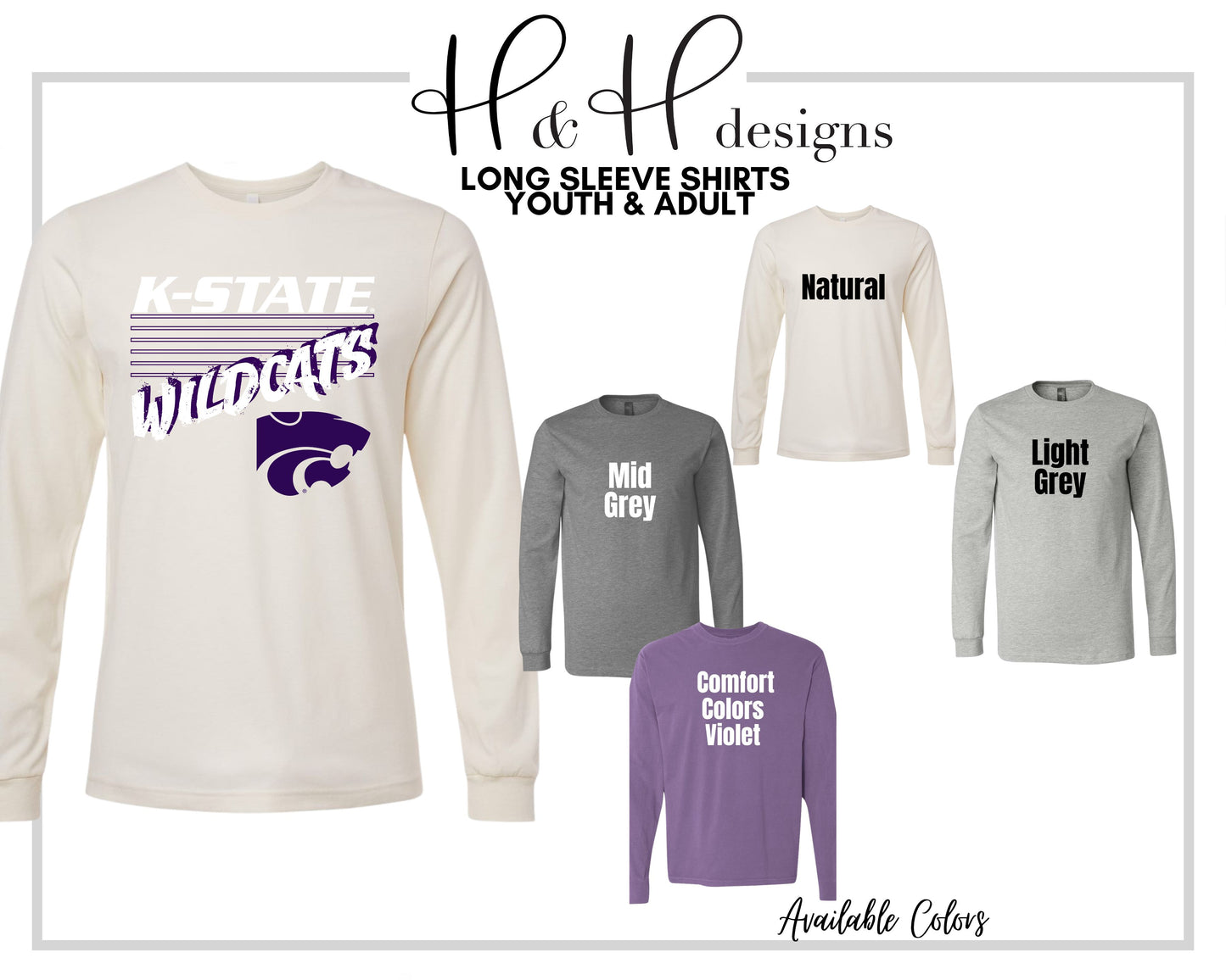 Wildcats Six Rectangles ~ Licensed Apparel ~ HHKSU184