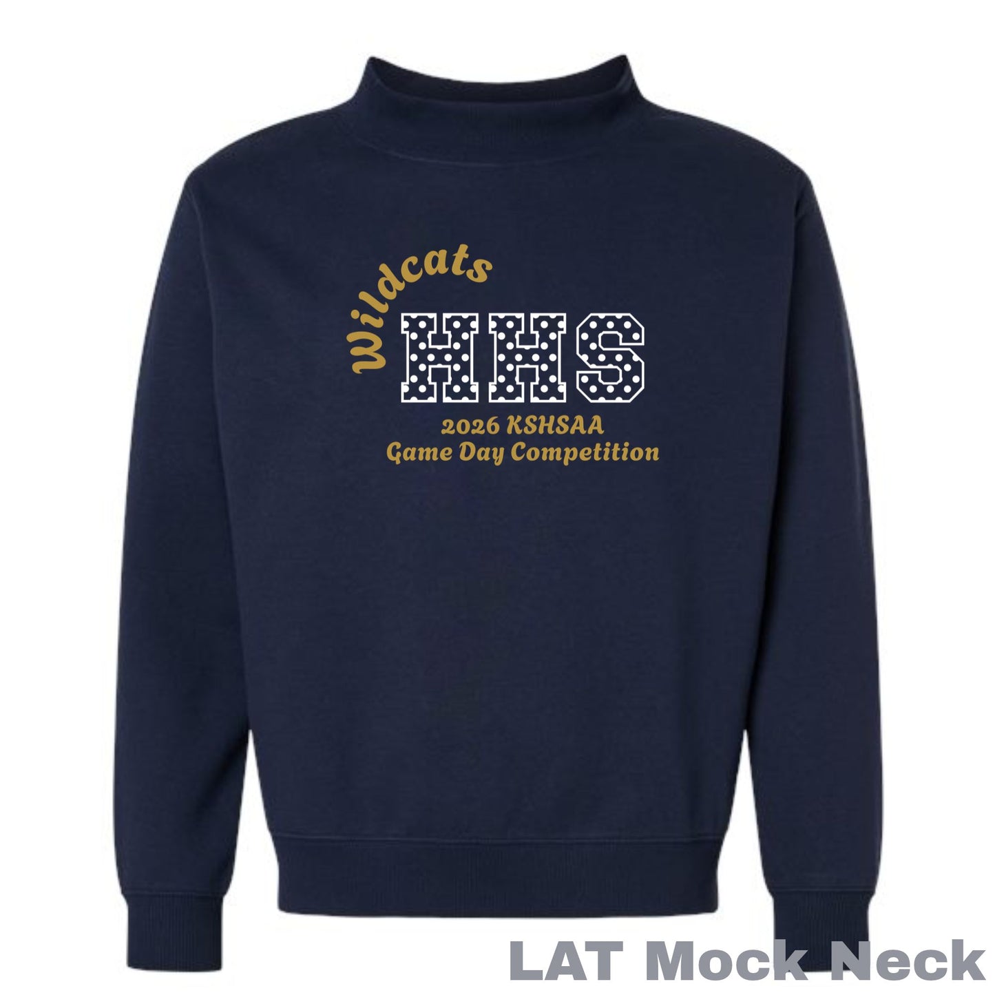 Mockneck Sweatshirt ~  Hayden Wildcats 2026 Game Day Competition ~ HH1022