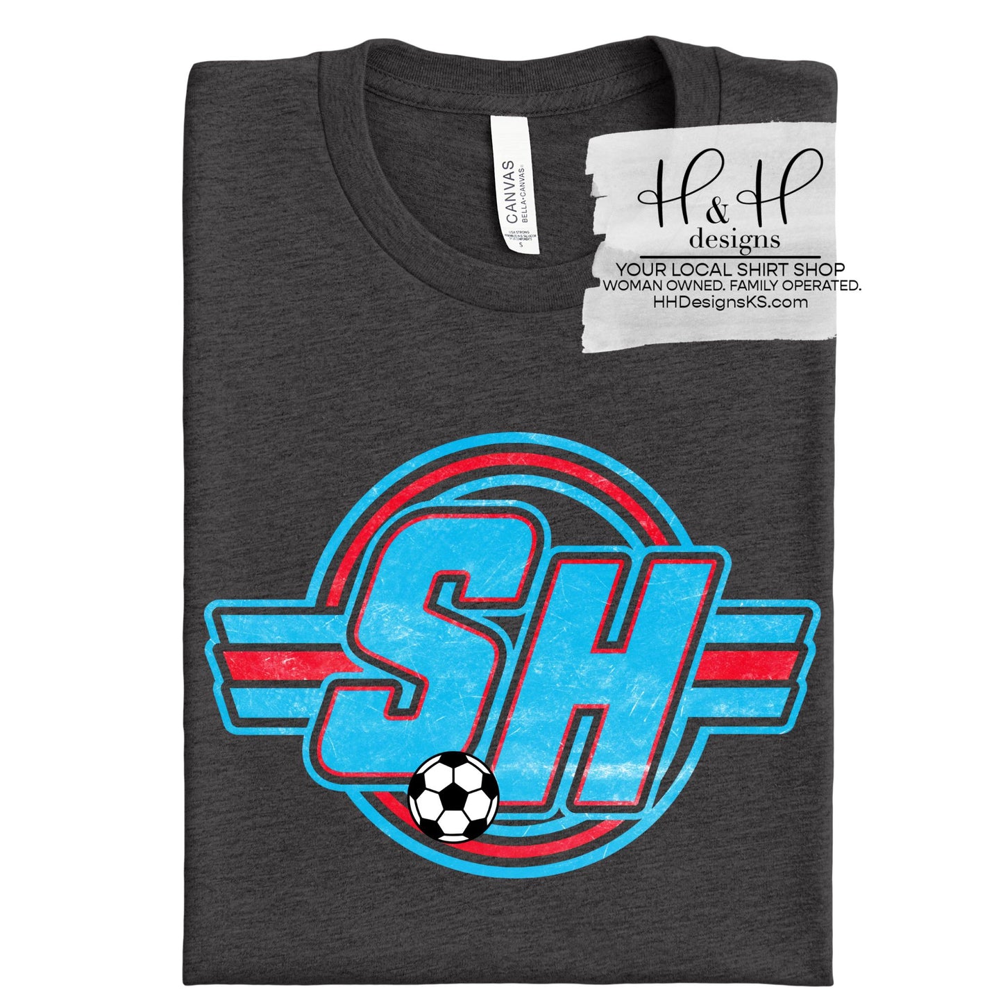 SH Soccer Bold Initials ~ Shawnee Heights Soccer 2026 ~ HH2115