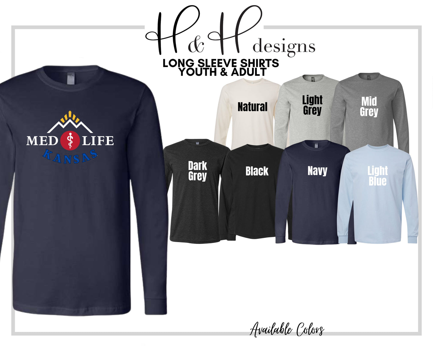Medlife Kansas for Black ~ KU Medlife Licensed Apparel ~ HHKU144