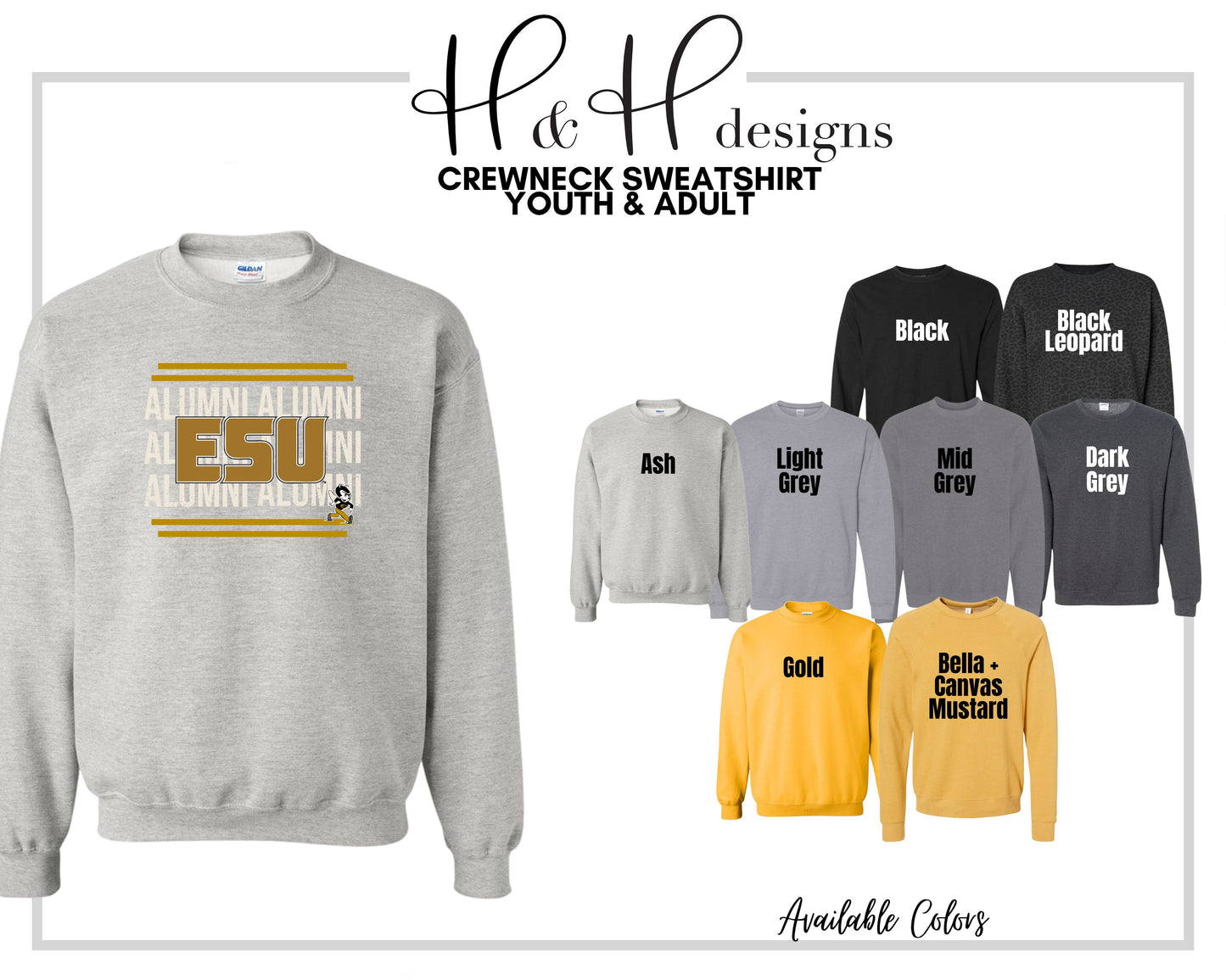Emporia State Alumni ~ Licensed Apparel ~ HHESU140