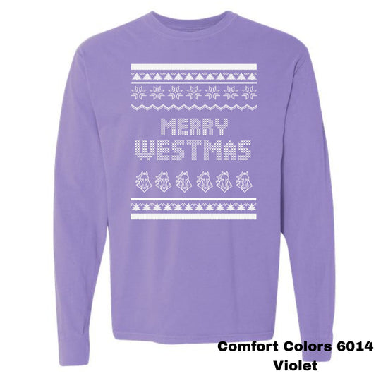 Merry Westmas ~ HH989 ~ Comfort Colors Long Sleeve