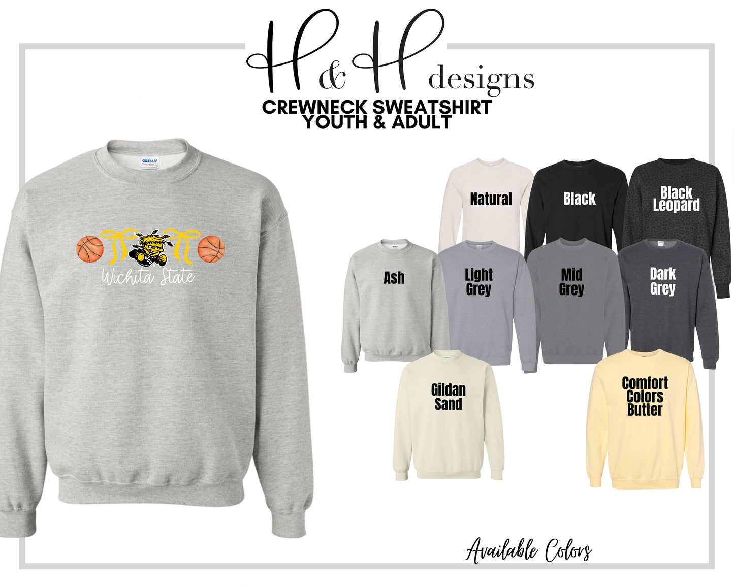 Wichita State Basketball Coquette Bows ~ Licensed Apparel ~ HHWSU114