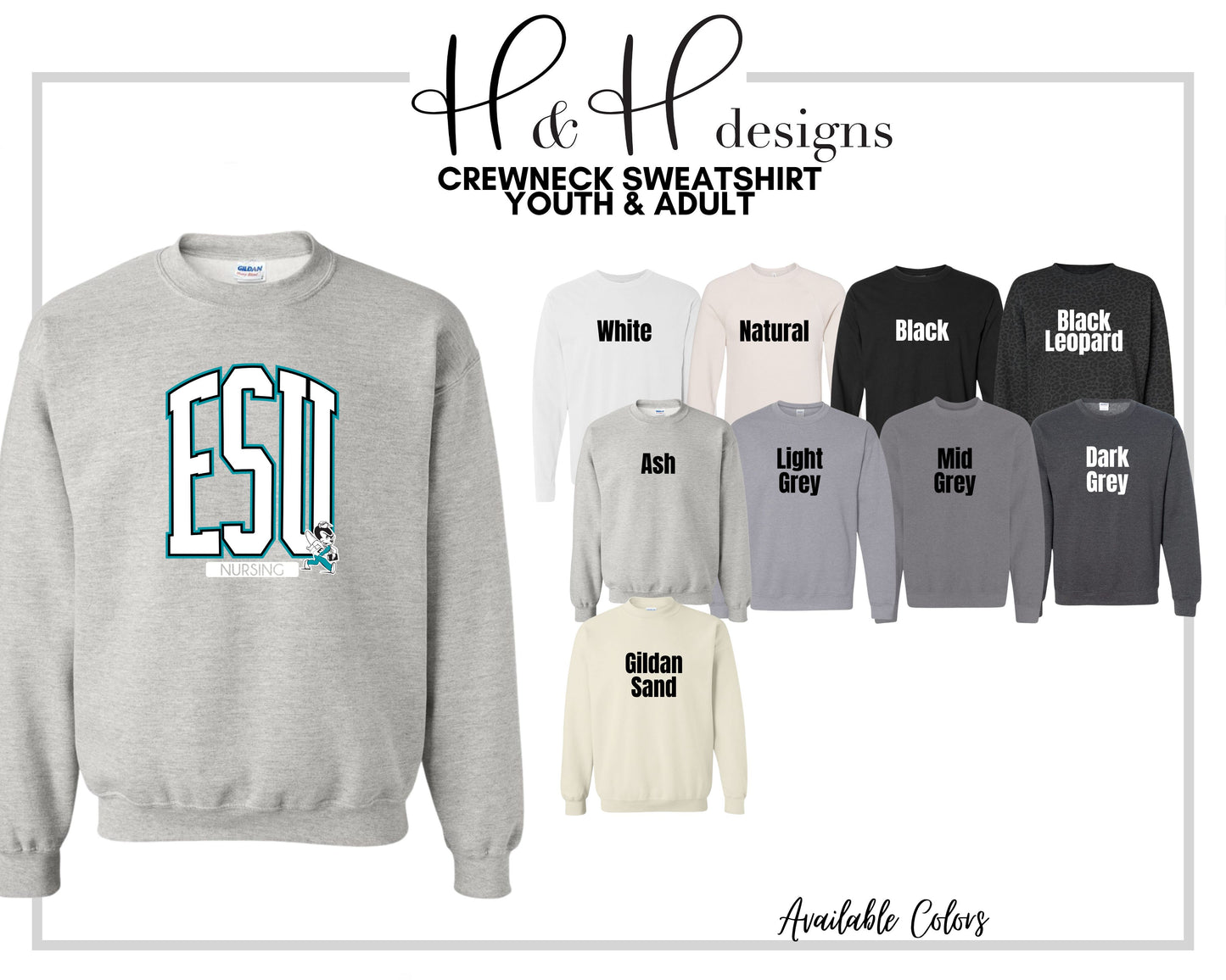 ESU Nursing Arch ~ Licensed Apparel ~ HHESU124