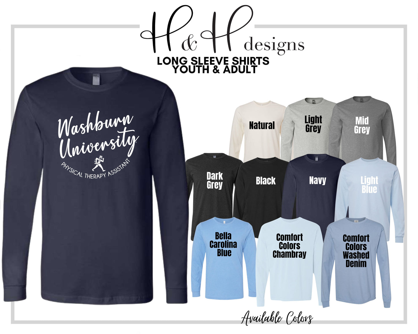 Washburn University Physical Therapy Assistant Classic Round ~ Licensed Apparel ~ HHWU234