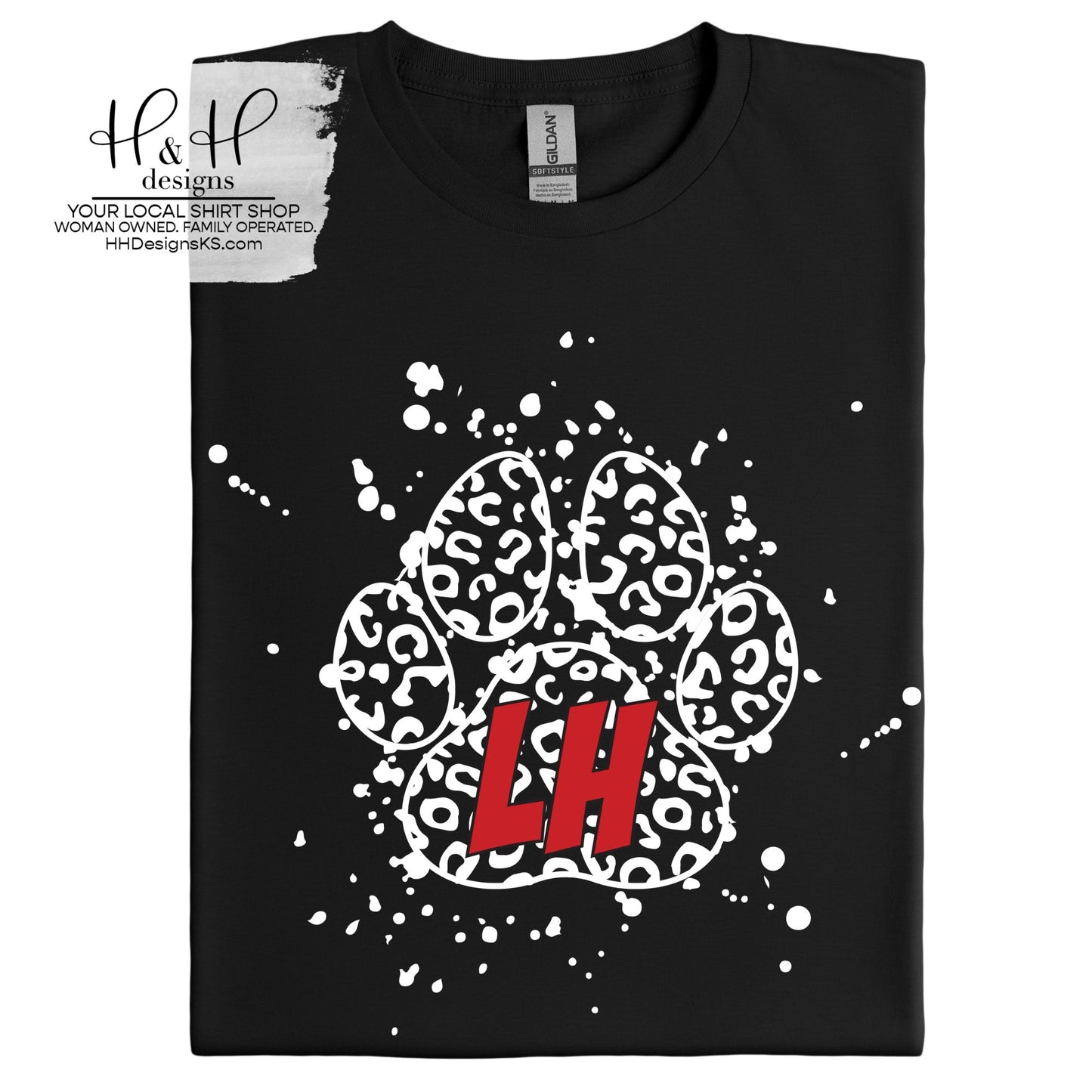 Lowman Hill Leopard Paw Print Splatter ~ Lowman Hill Fundraiser 2026 ~ HH862