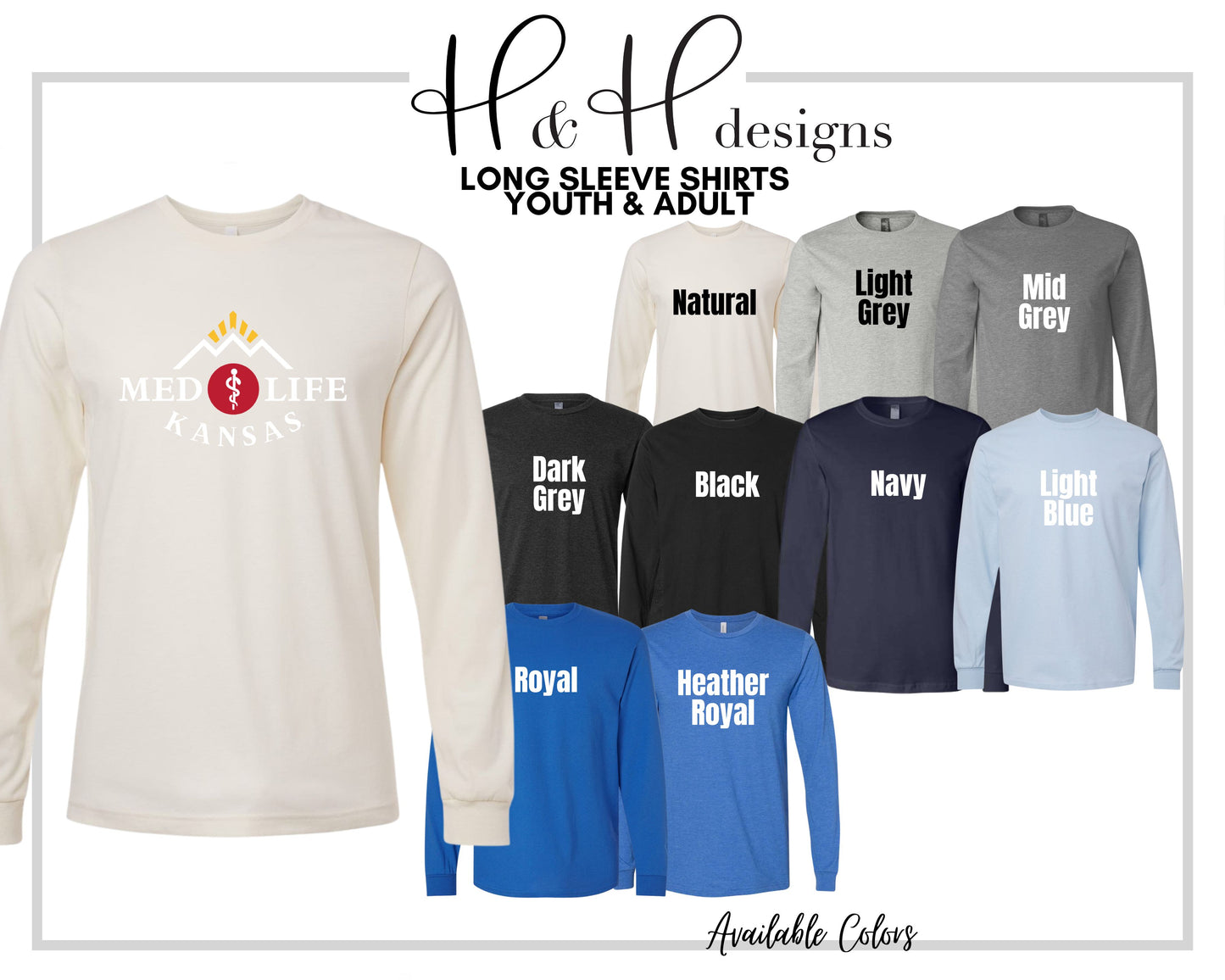 Medlife Kansas for Blue ~ KU Medlife Licensed Apparel ~ HHKU145