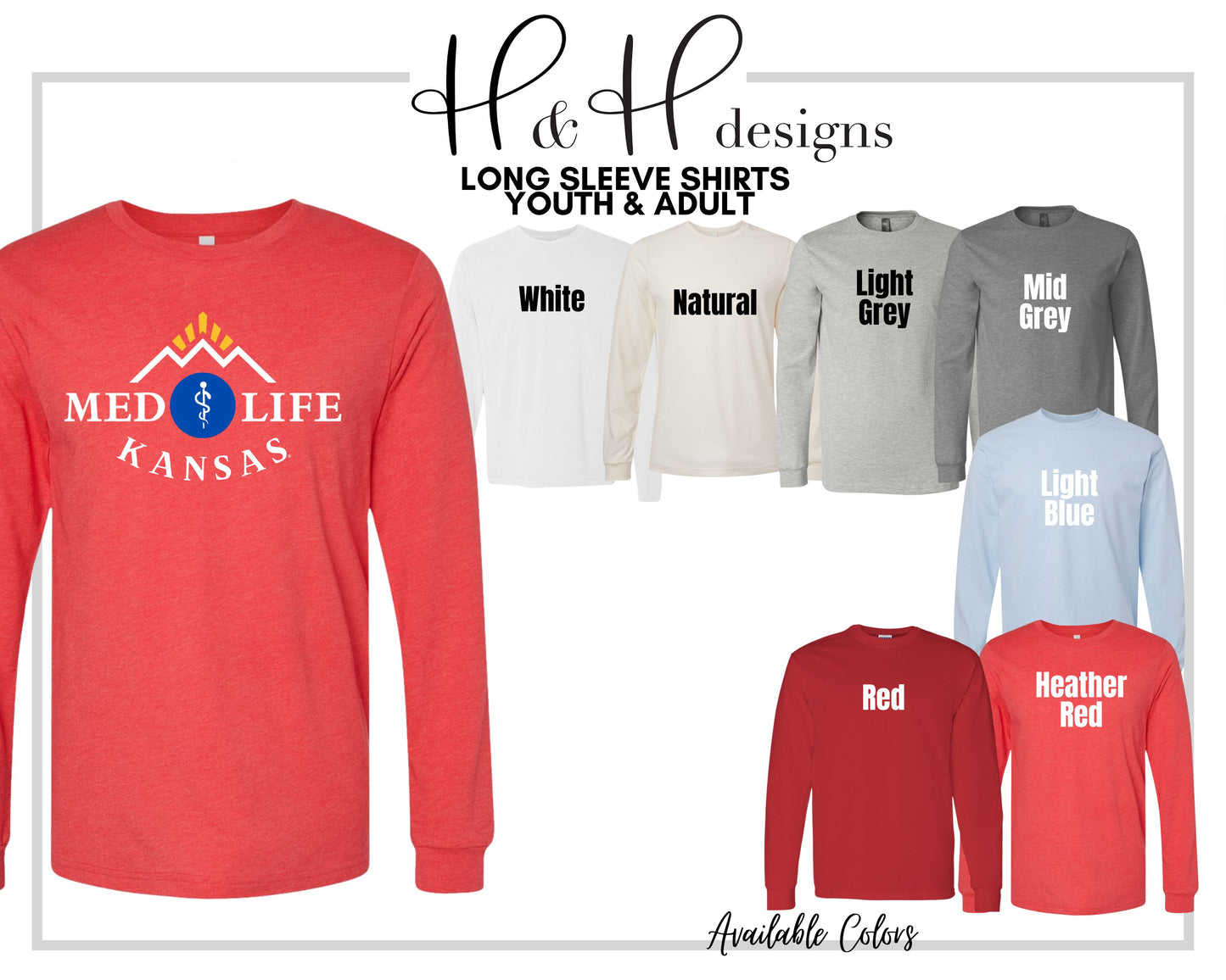Medlife Kansas for Red~ KU Medlife Licensed Apparel ~ HHKU146
