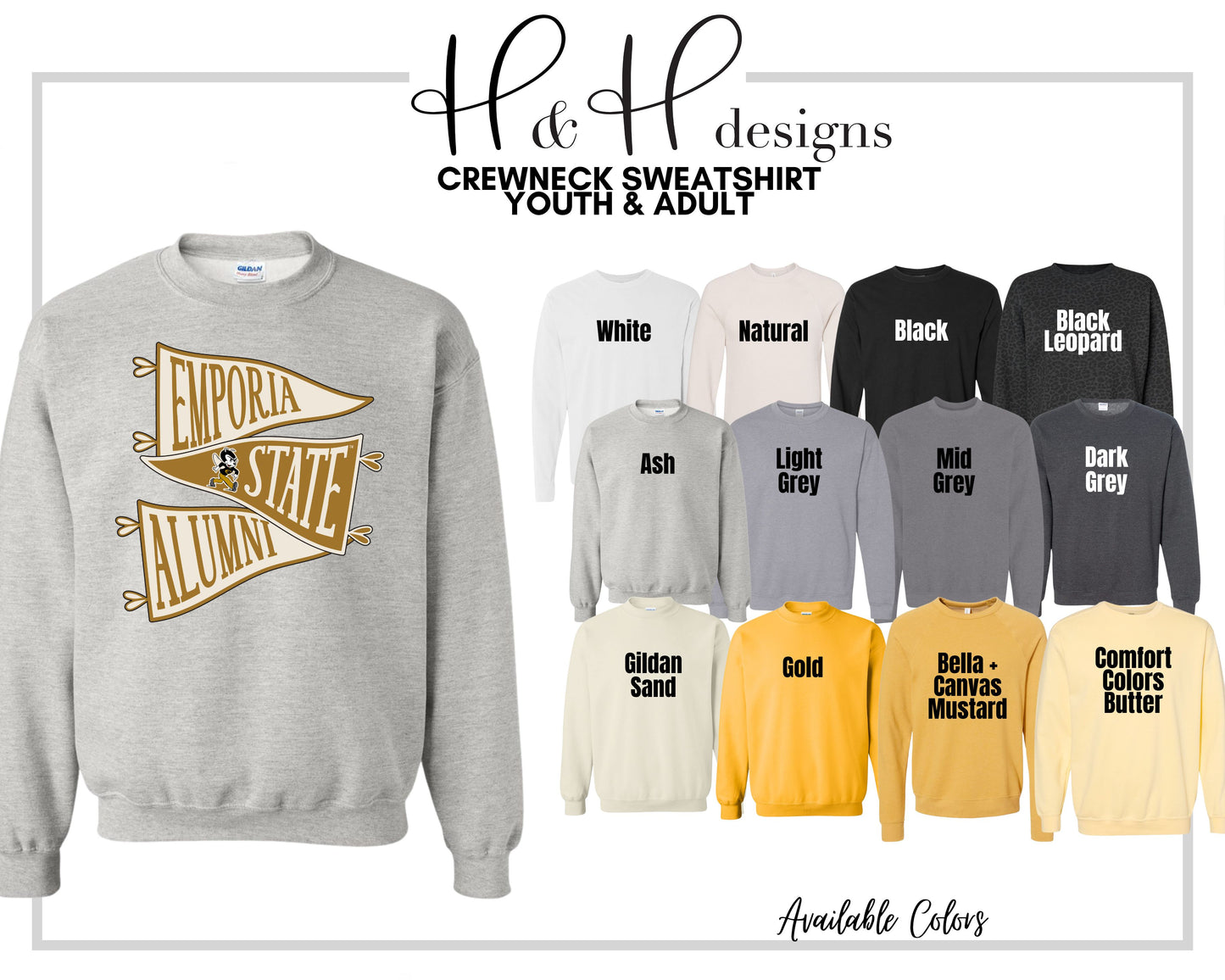 Emporia State Alumni Pennants  ~ Licensed Apparel ~ HHESU139