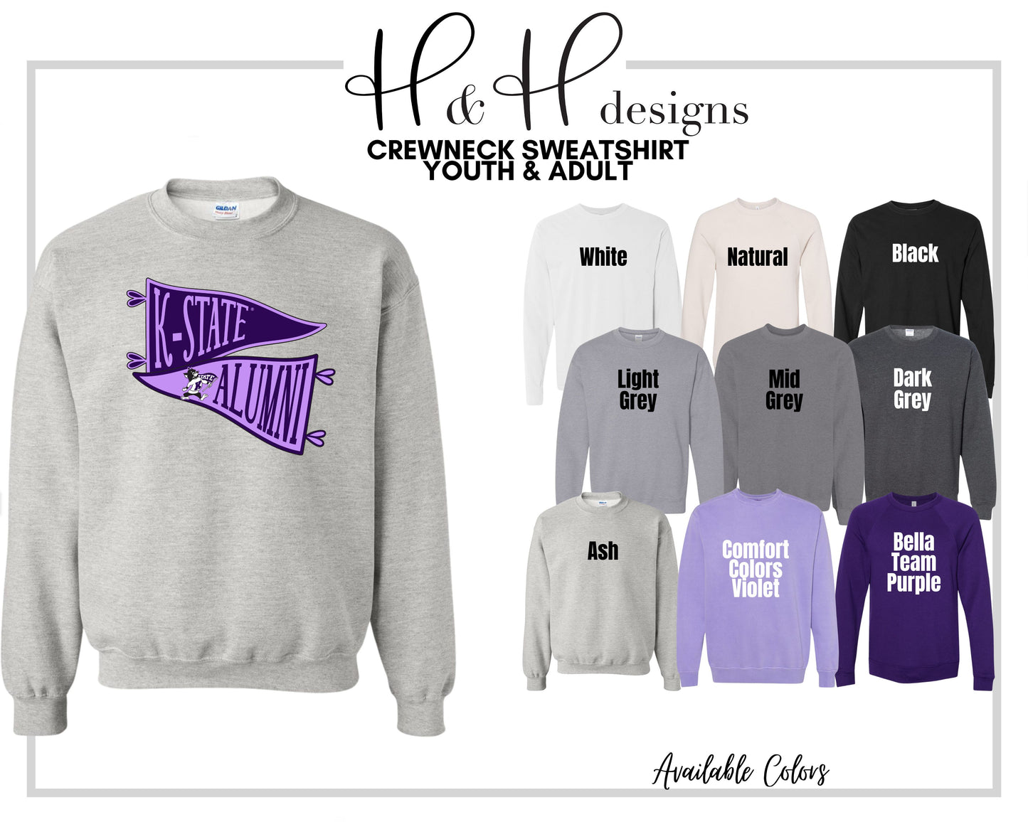 K-State Alumni Pennants ~ Licensed Apparel ~ HHKSU194