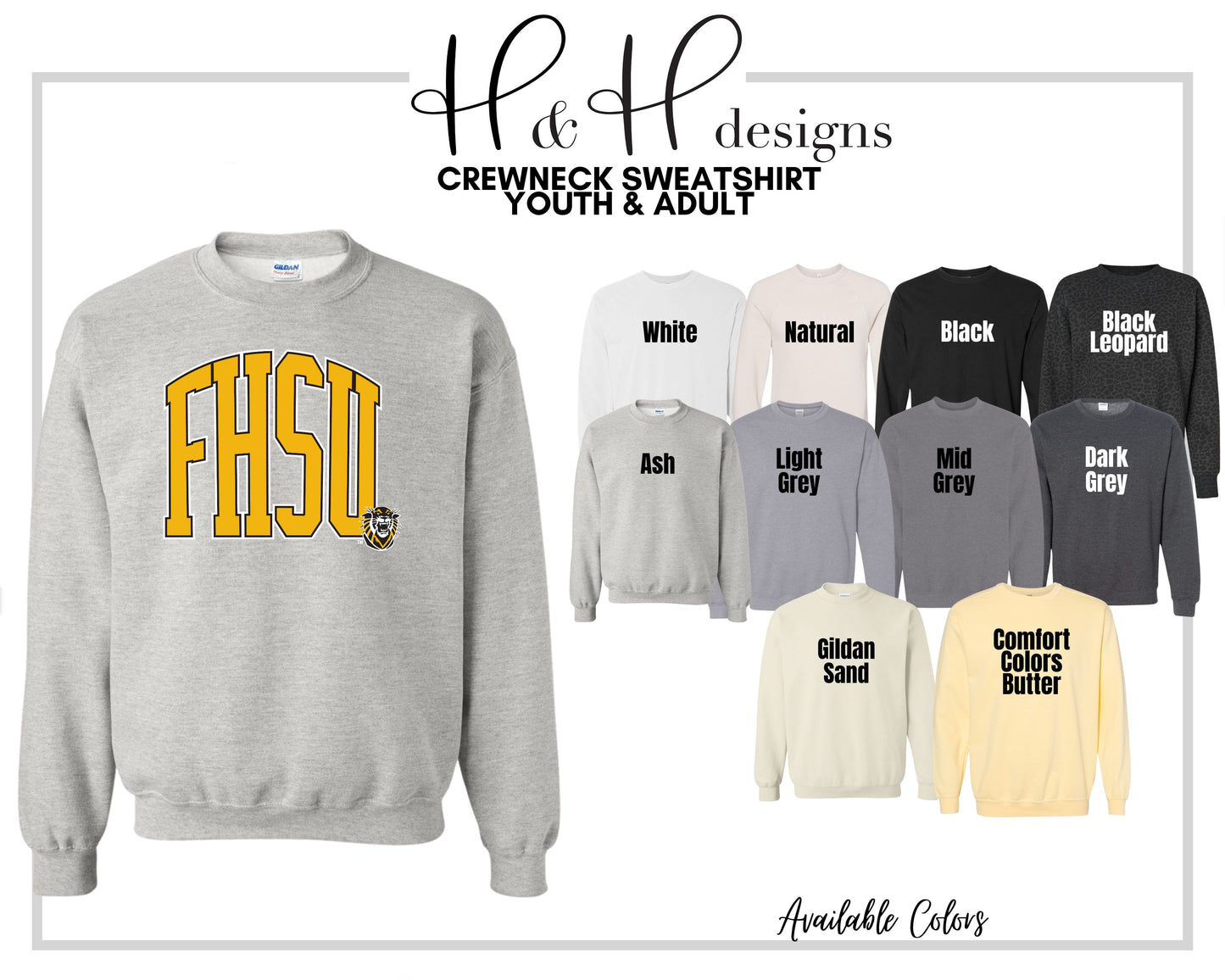 FHSU Arch ~ Licensed Apparel ~ HHFHSU101