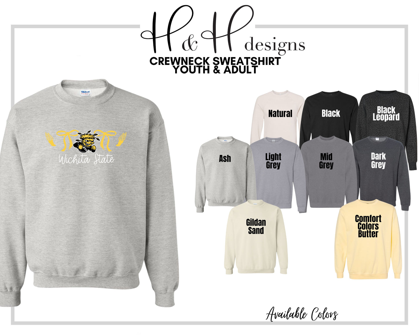 Wichita State Coquette Track Bows ~ Licensed Apparel ~ HHWSU119