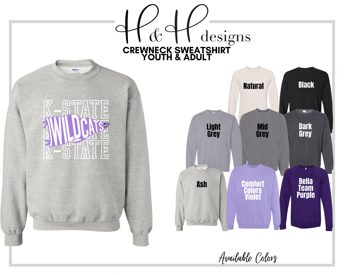 K-State Pennant Stack ~ HHKSU174