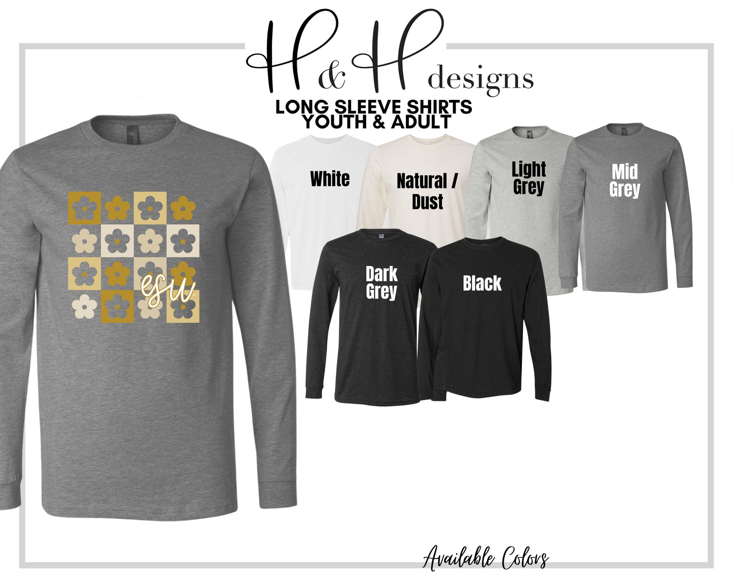 ESU Daisy Block ~ Licensed Apparel ~ HHESU106