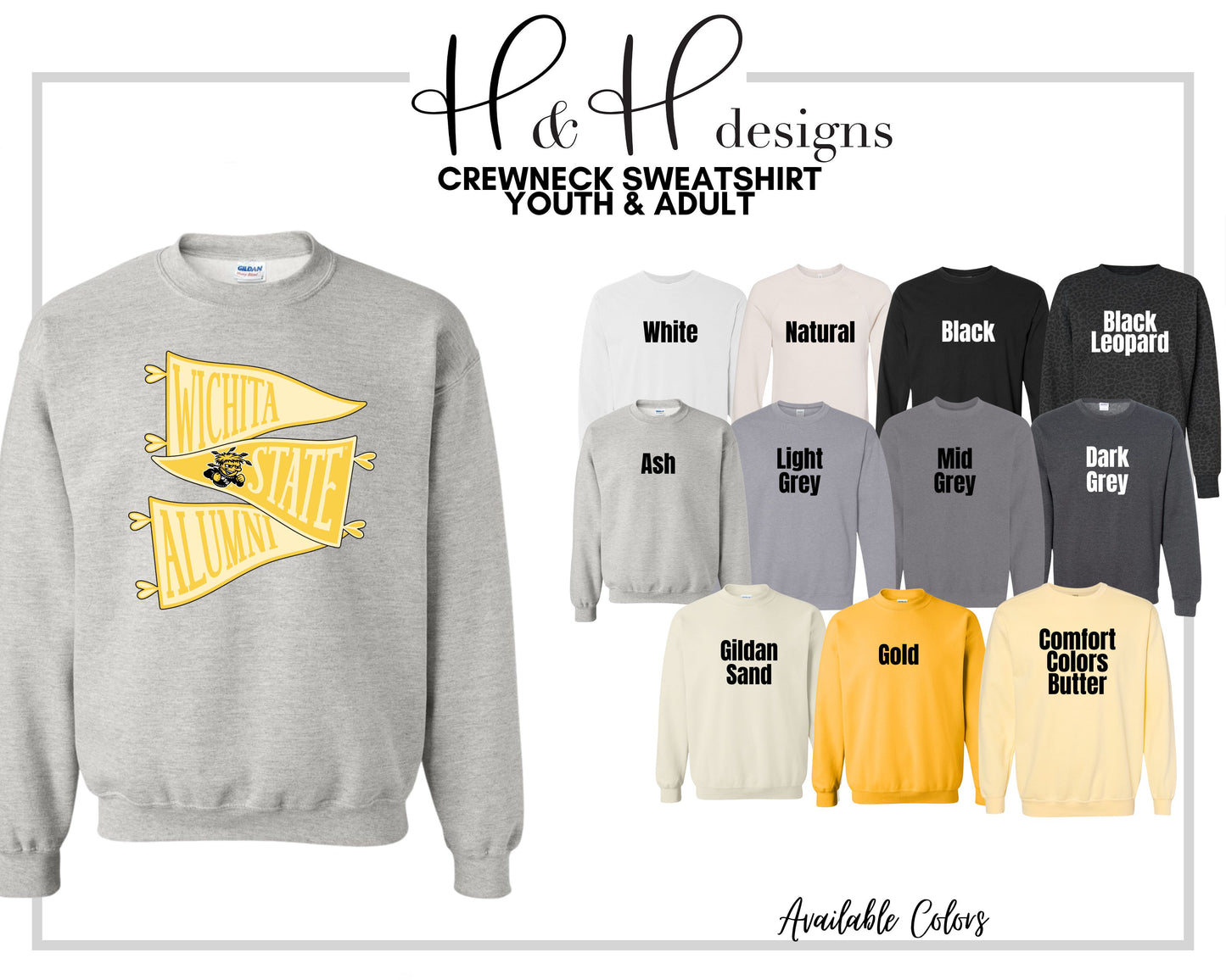 Wichita State Alumni Pennants ~ Licensed Apparel ~ HHWSU126