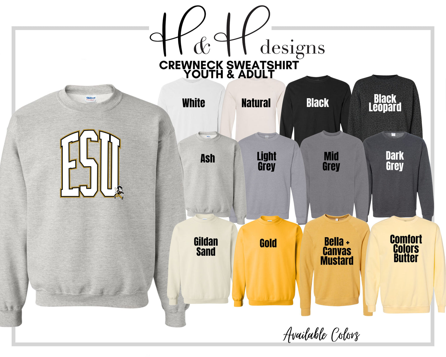 ESU Arch ~ Licensed Apparel ~ HHESU114