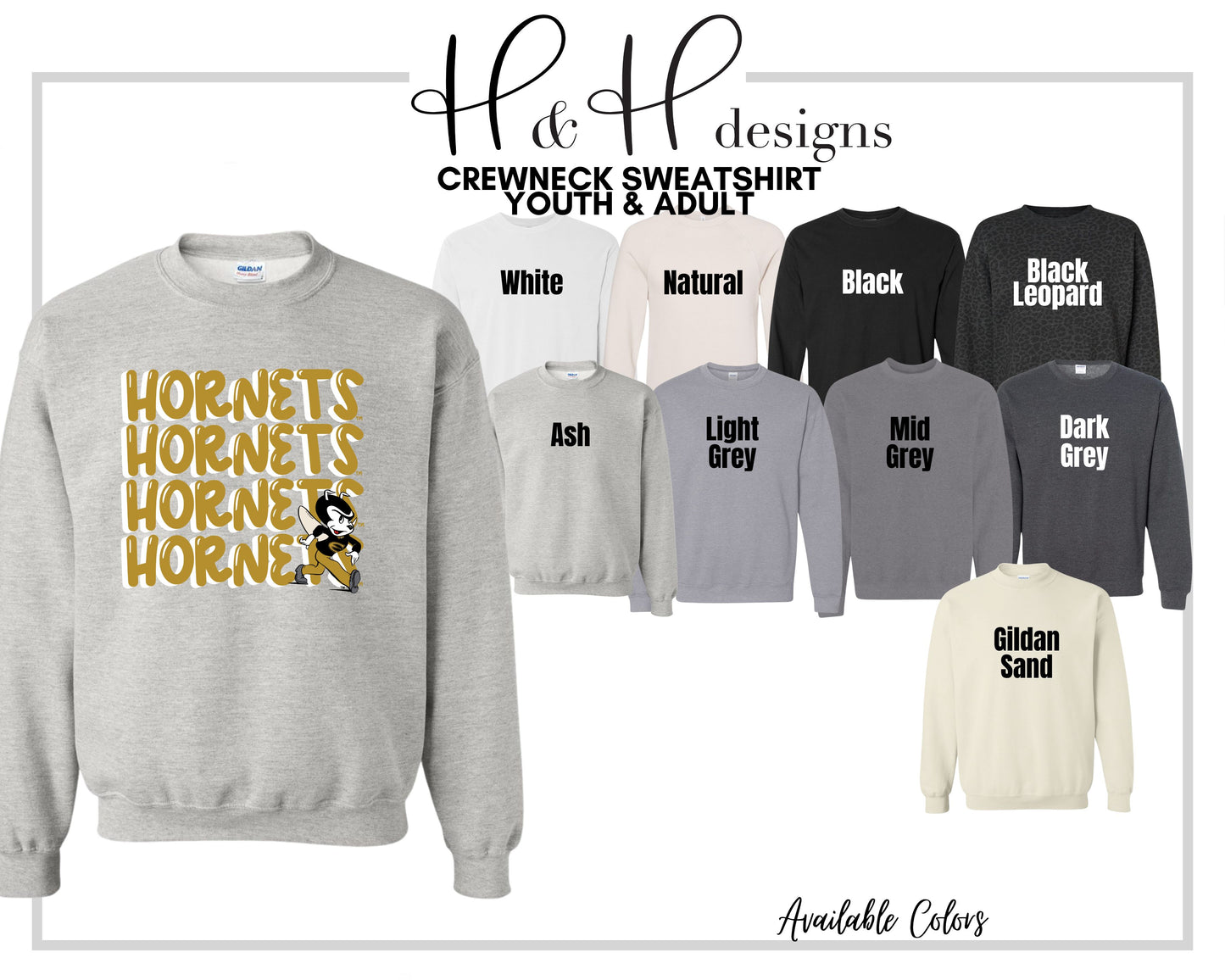 Hornets Doodle Stack ~ Licensed Apparel ~ HHESU111