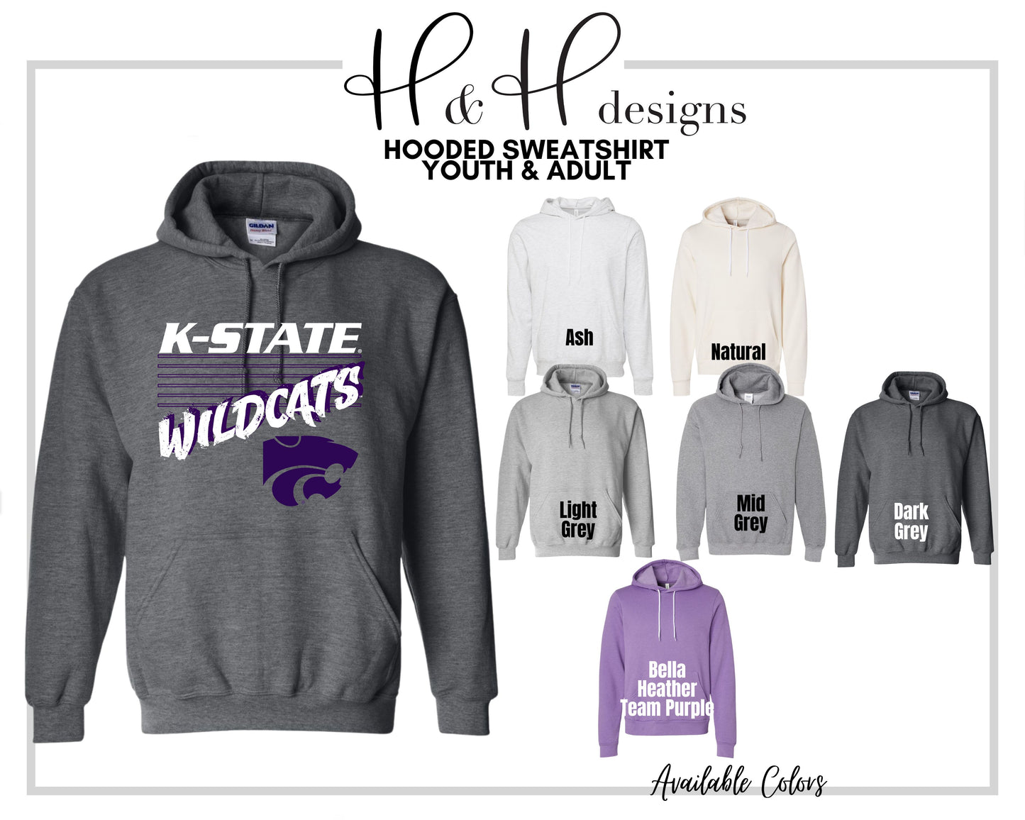 Wildcats Six Rectangles ~ Licensed Apparel ~ HHKSU184