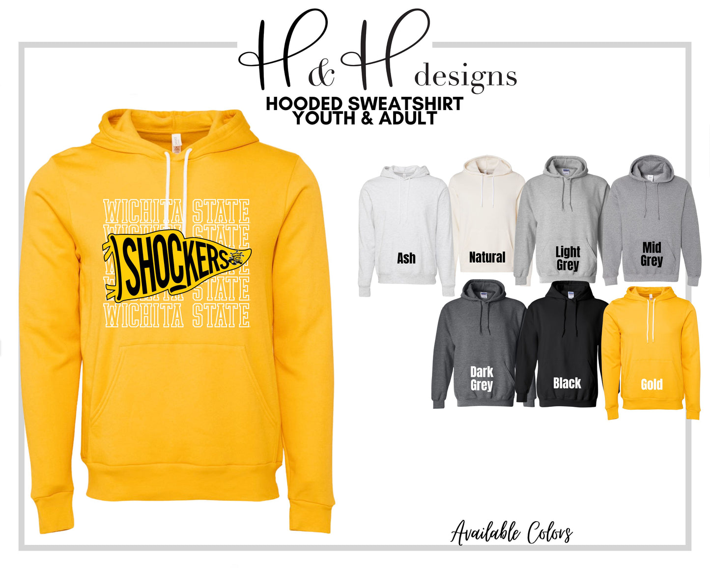 Shockers Pennant Stack  ~ Licensed Apparel ~ HHWSU108