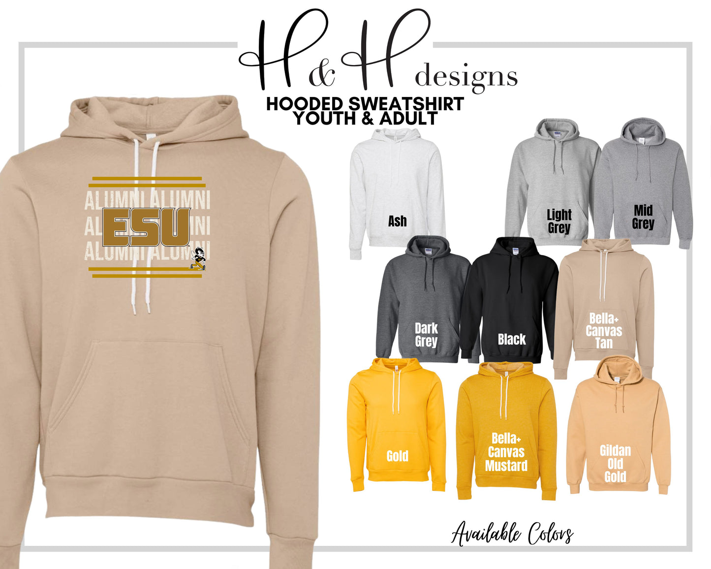 Emporia State Alumni ~ Licensed Apparel ~ HHESU140