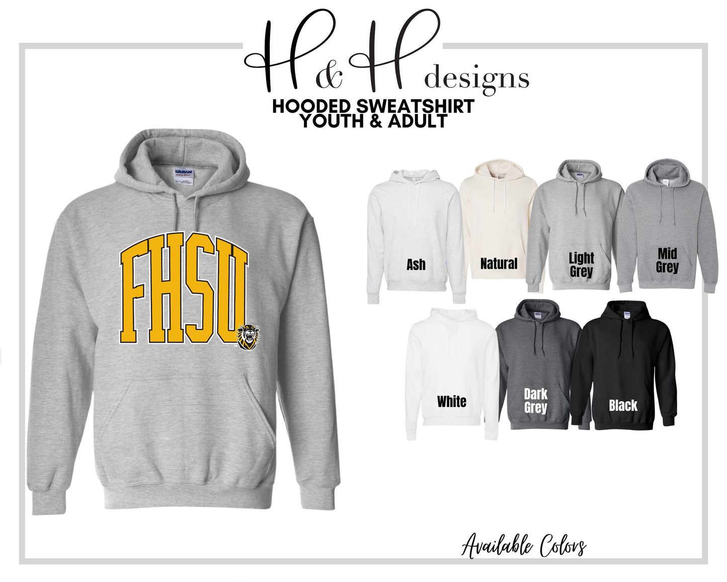 FHSU Arch ~ Licensed Apparel ~ HHFHSU101