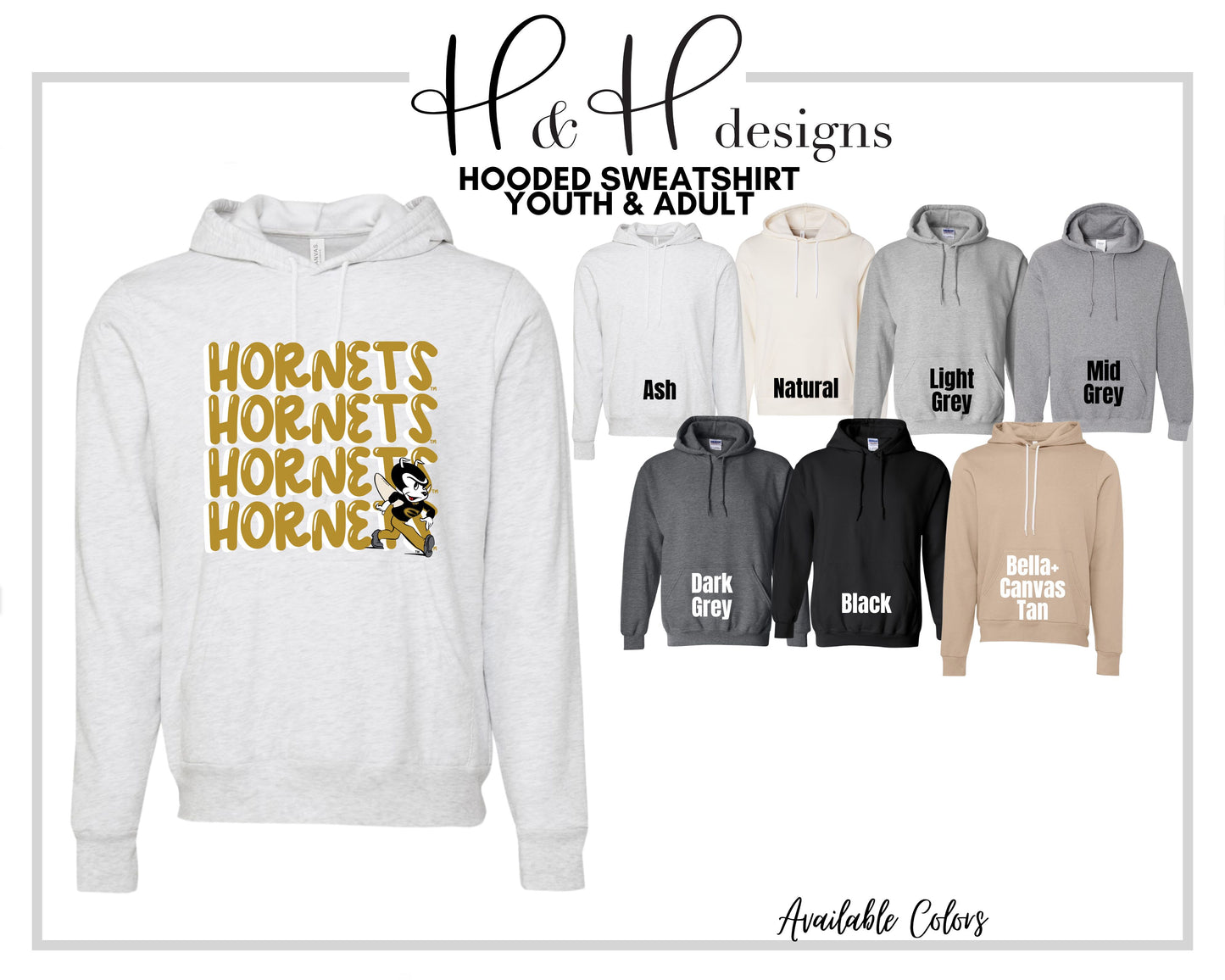 Hornets Doodle Stack ~ Licensed Apparel ~ HHESU111