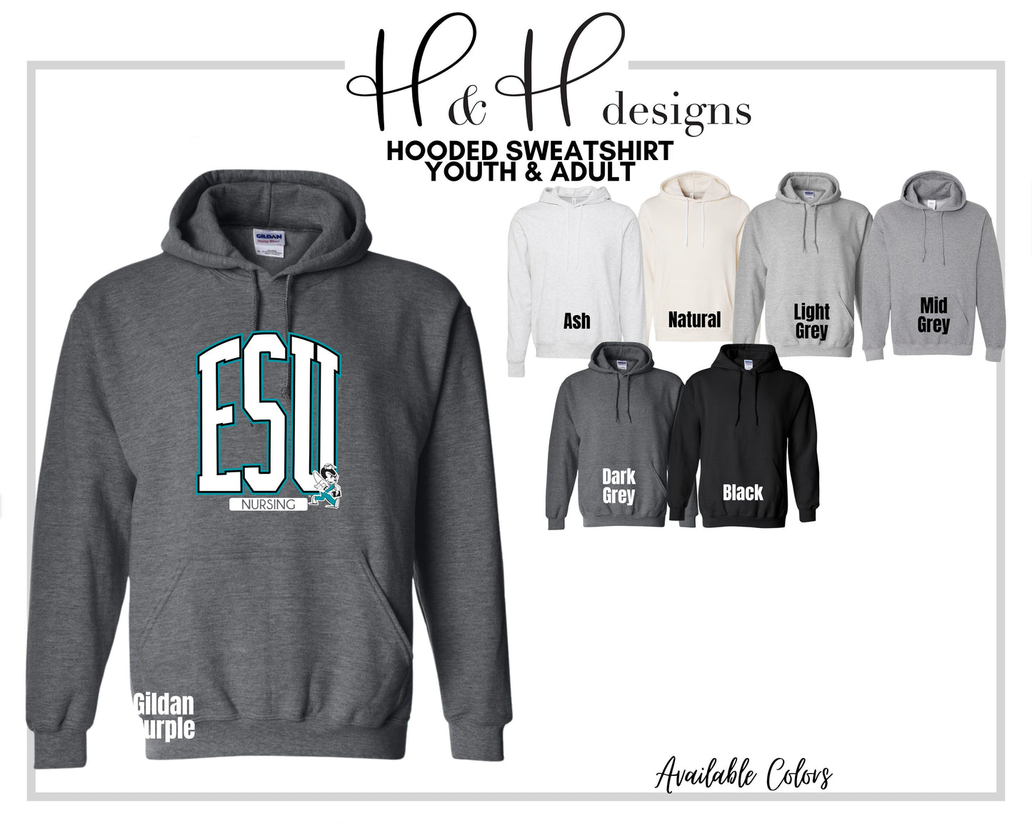 ESU Nursing Arch ~ Licensed Apparel ~ HHESU124
