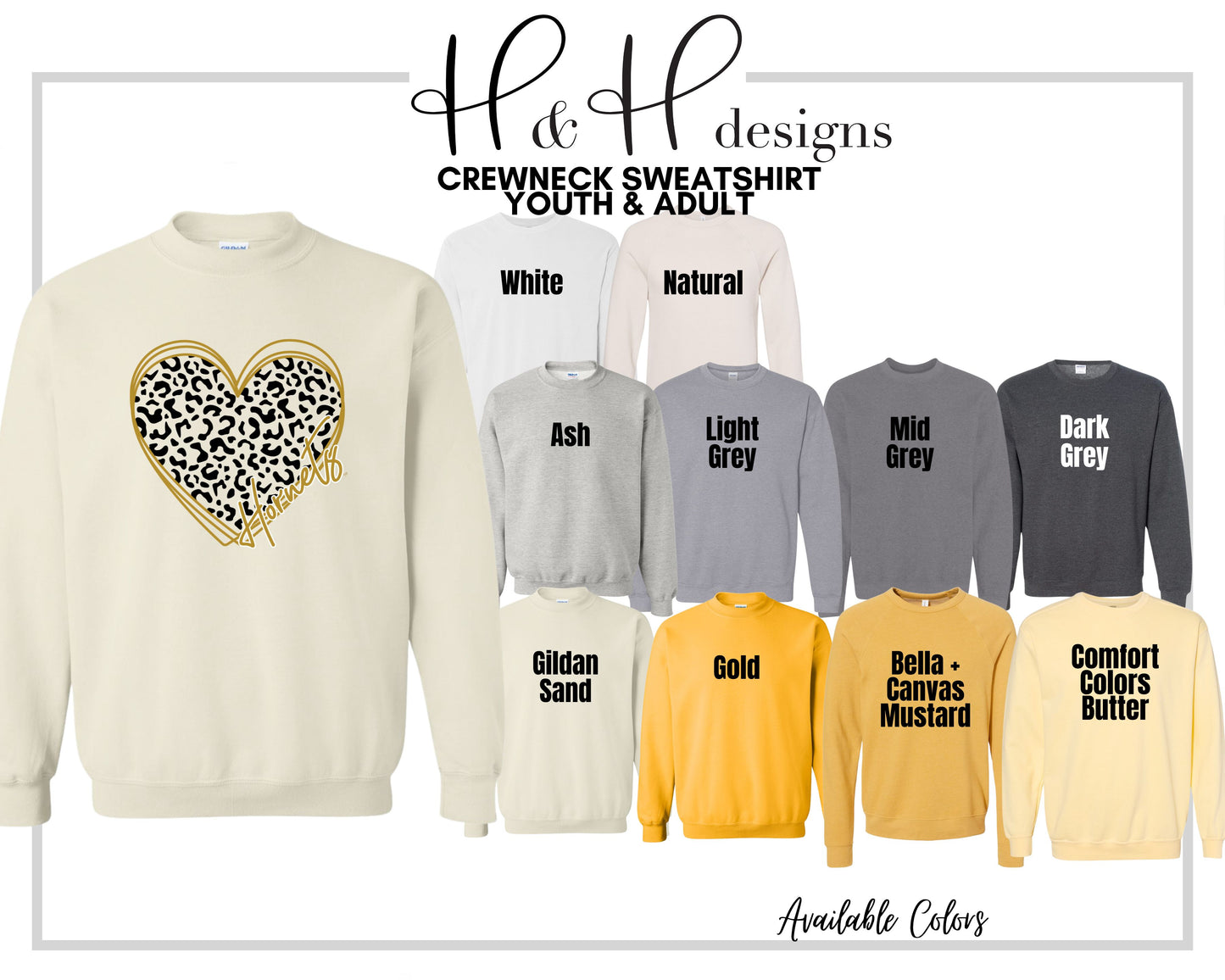 Hornet Hallow Leopard Heart ~ Licensed Apparel ~ HHESU102