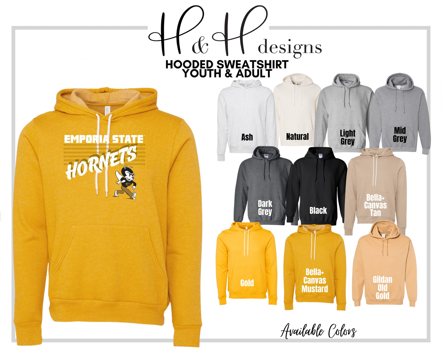 Hornets Six Rectangles  ~ Licensed Apparel ~ HHESU129