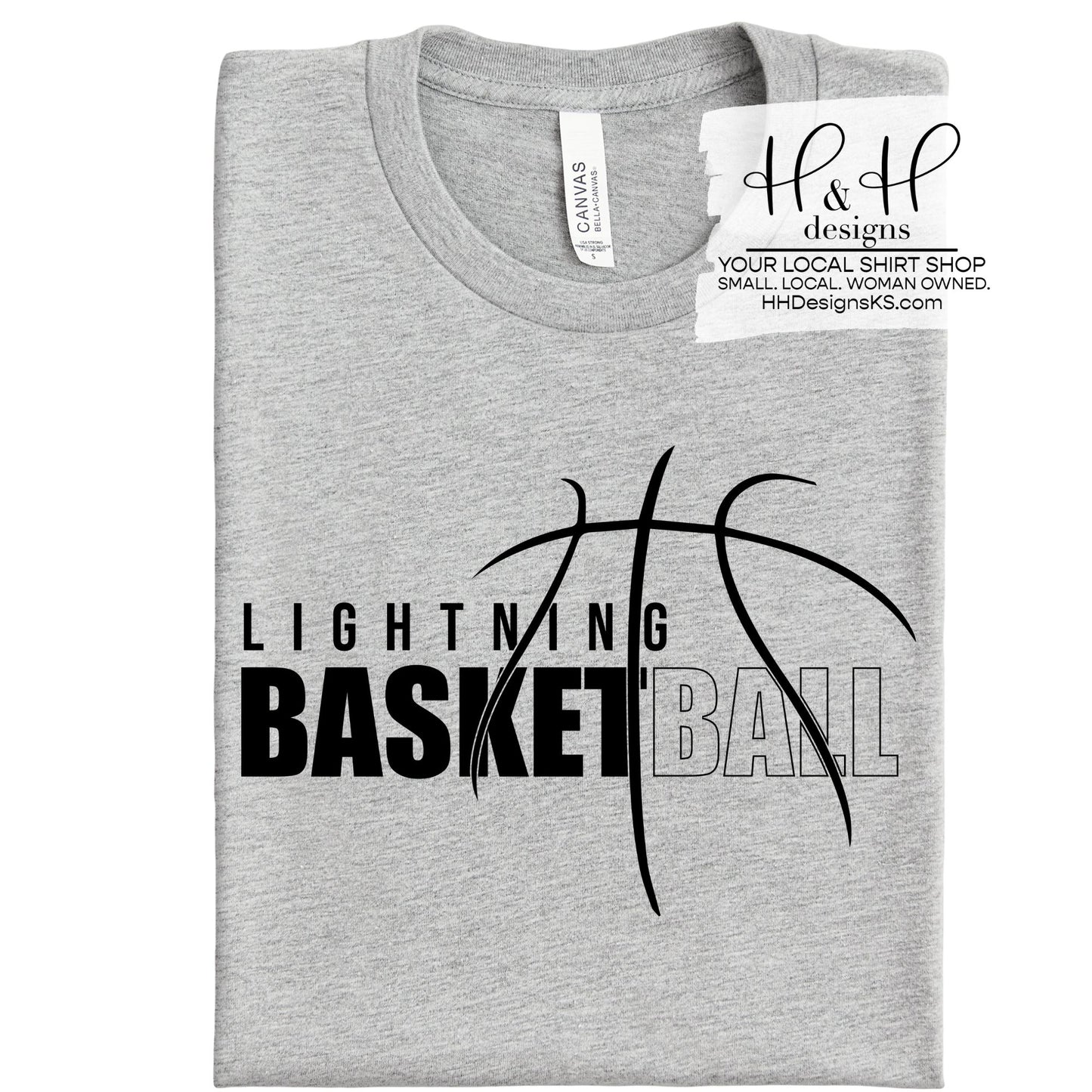 Lightning Basketball Hallow ~ Black Print ~ Lightning Basketball