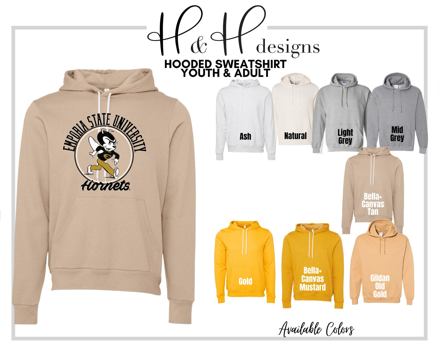 Emporia State Distressed Round ~ HHESU119