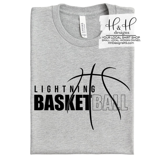 Lightning Basketball Hallow ~ Black Print ~ Lightning Basketball