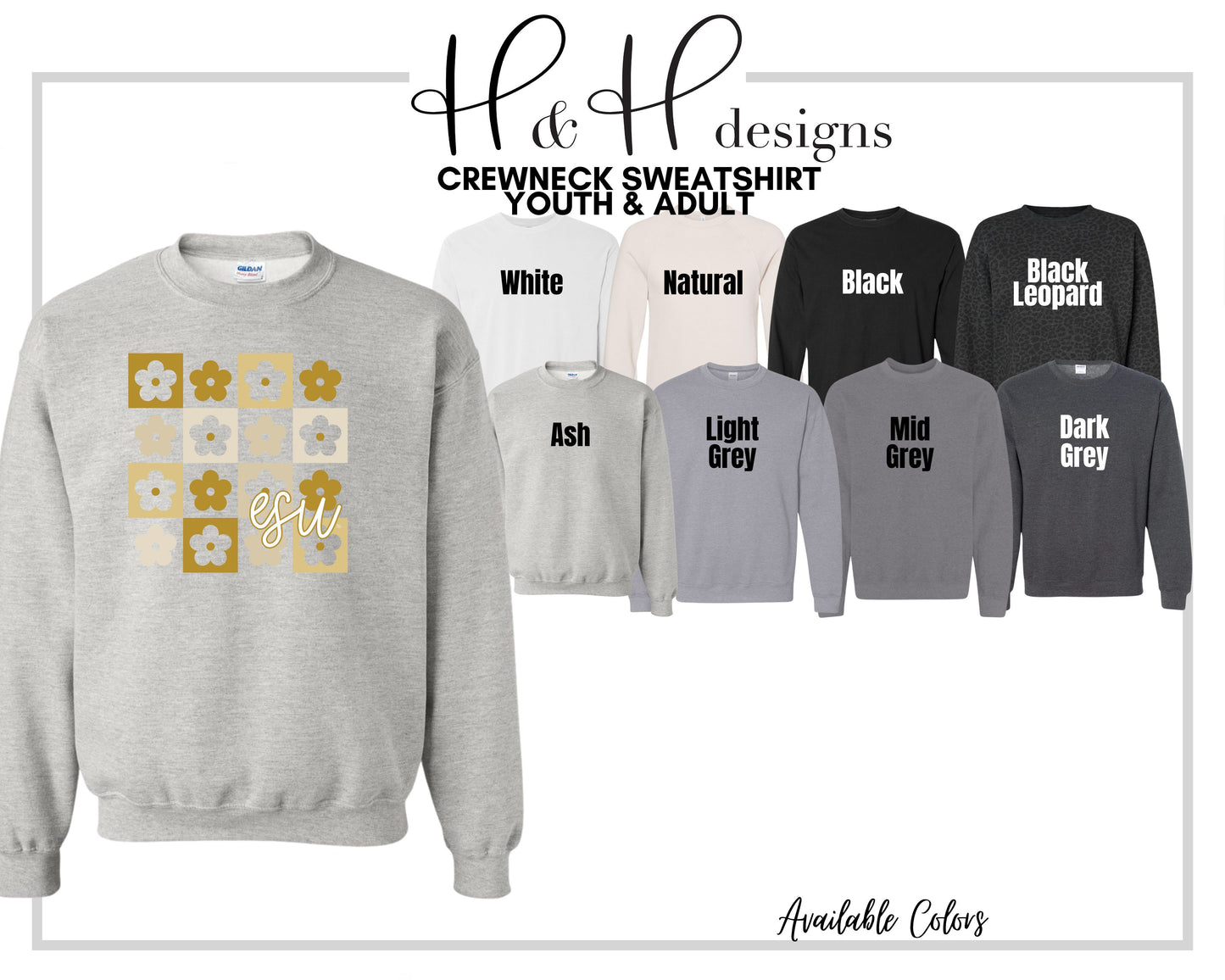 ESU Daisy Block ~ Licensed Apparel ~ HHESU106