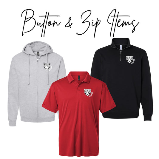 Jardine Middle School ~ Professional Wear ~ Button and Zip items