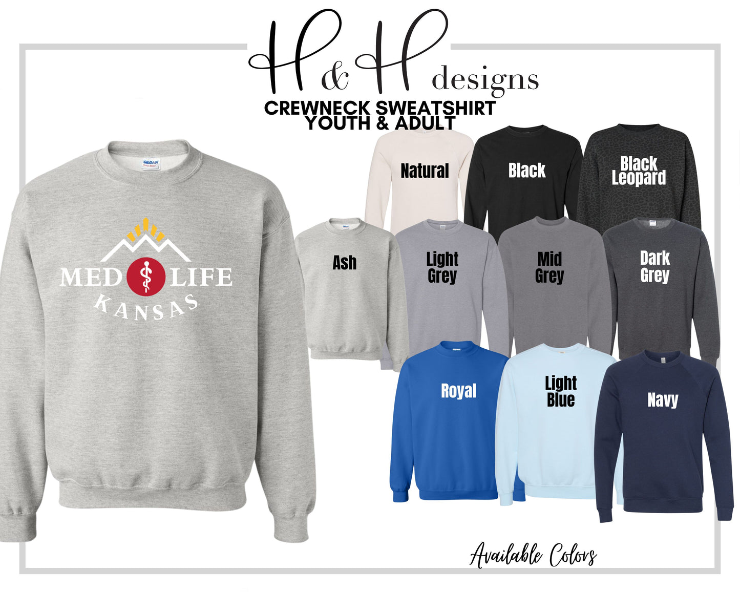 Medlife Kansas for Blue ~ KU Medlife Licensed Apparel ~ HHKU145