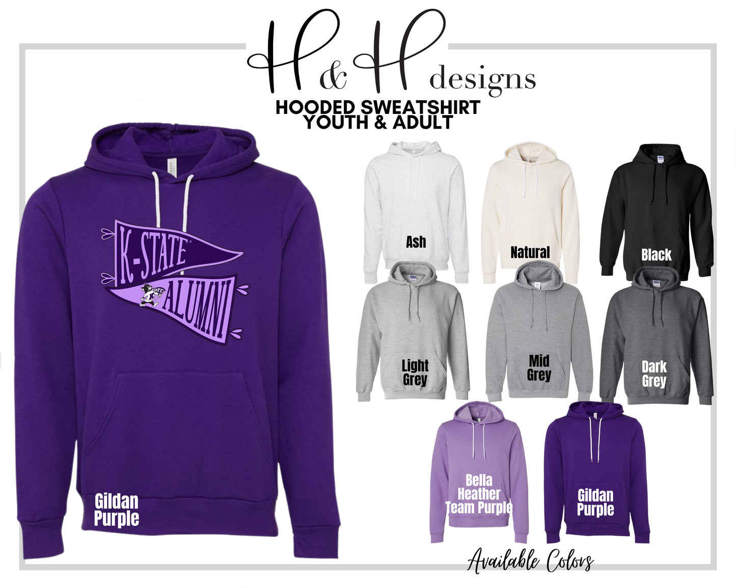 K-State Alumni Pennants ~ Licensed Apparel ~ HHKSU194