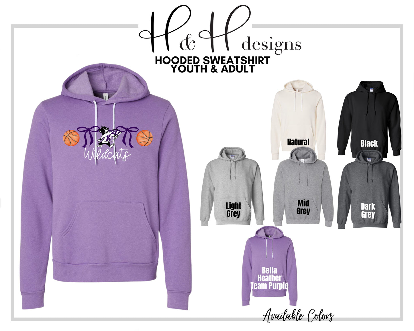 K-State Basketball Coquette Bows ~ Licensed Apparel ~ HHKSU183