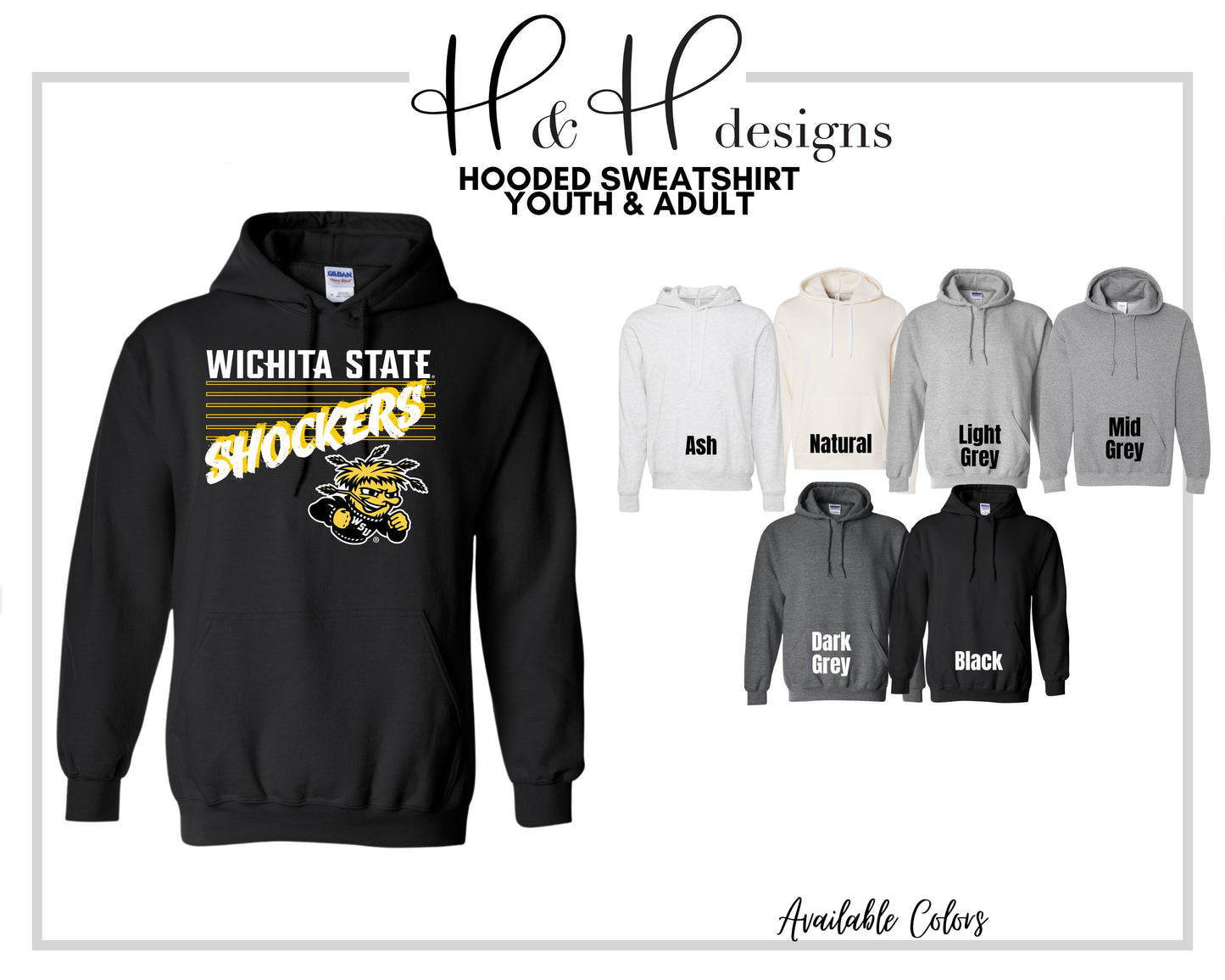 Shockers Six Rectangles ~ Licensed Apparel ~ HHWSU117