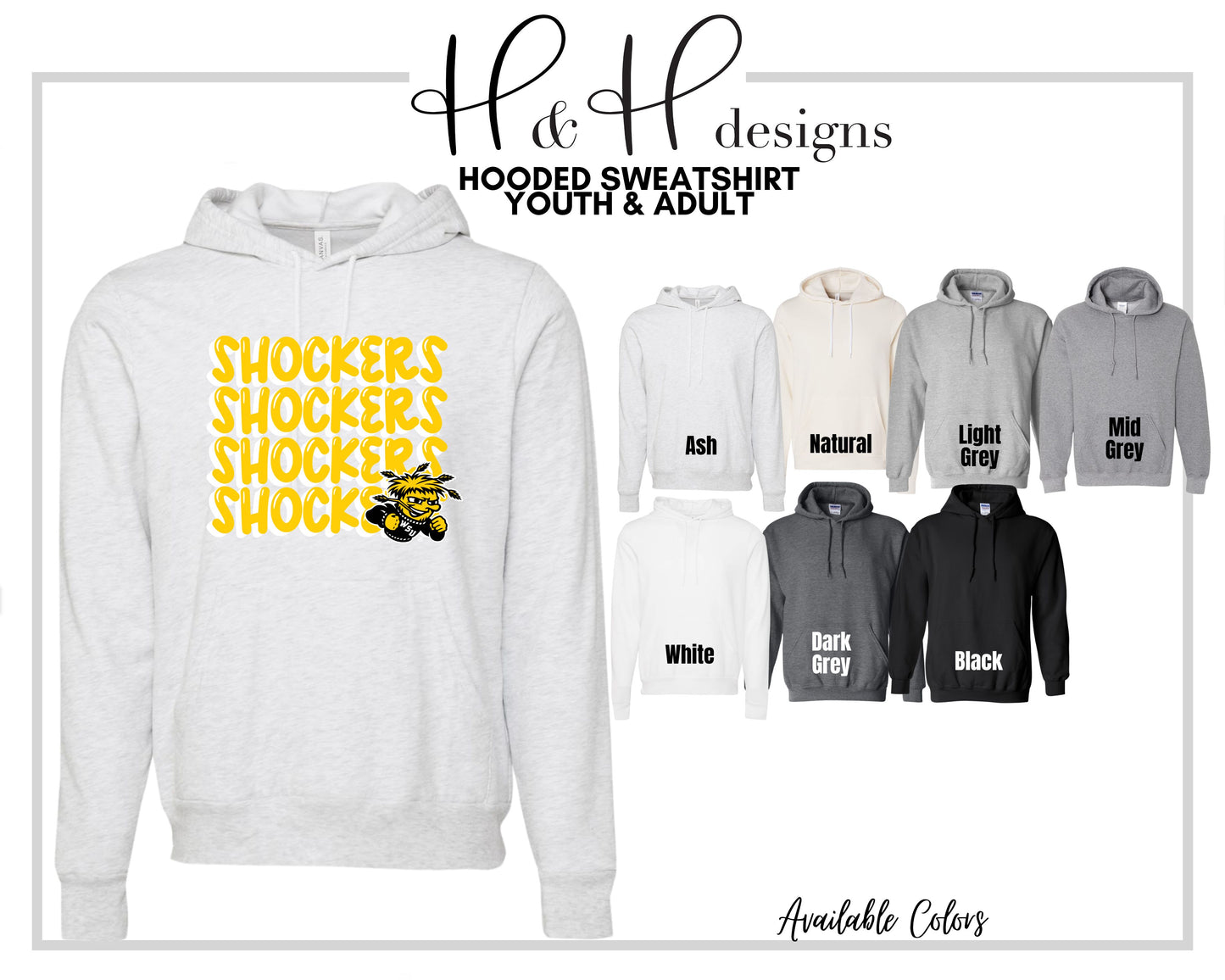 Shockers Doodle Stack  ~ Licensed Apparel ~ HHWSU106