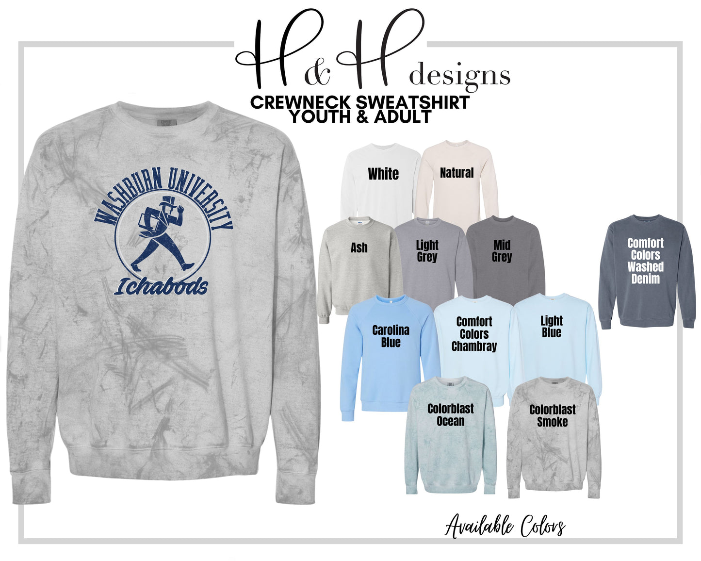 Washburn University Distressed Round ~ Licensed Apparel ~ HHWU199
