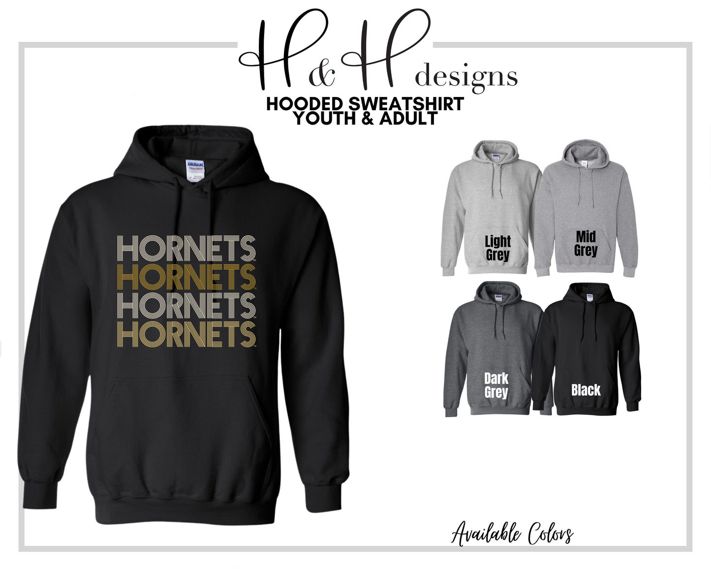 Hornets Prisma Stack ~ Licensed Apparel ~ HHESU105
