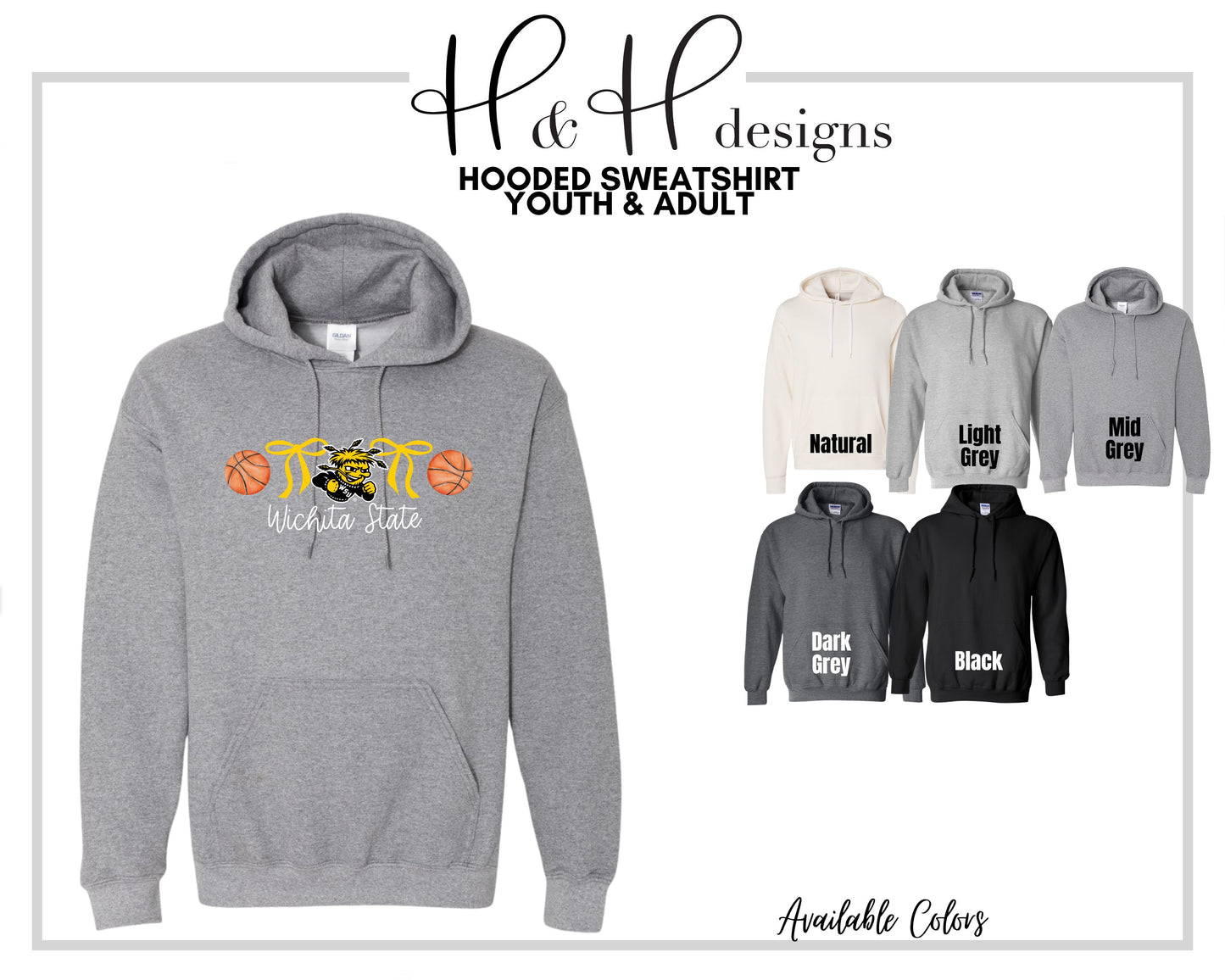 Wichita State Basketball Coquette Bows ~ Licensed Apparel ~ HHWSU114