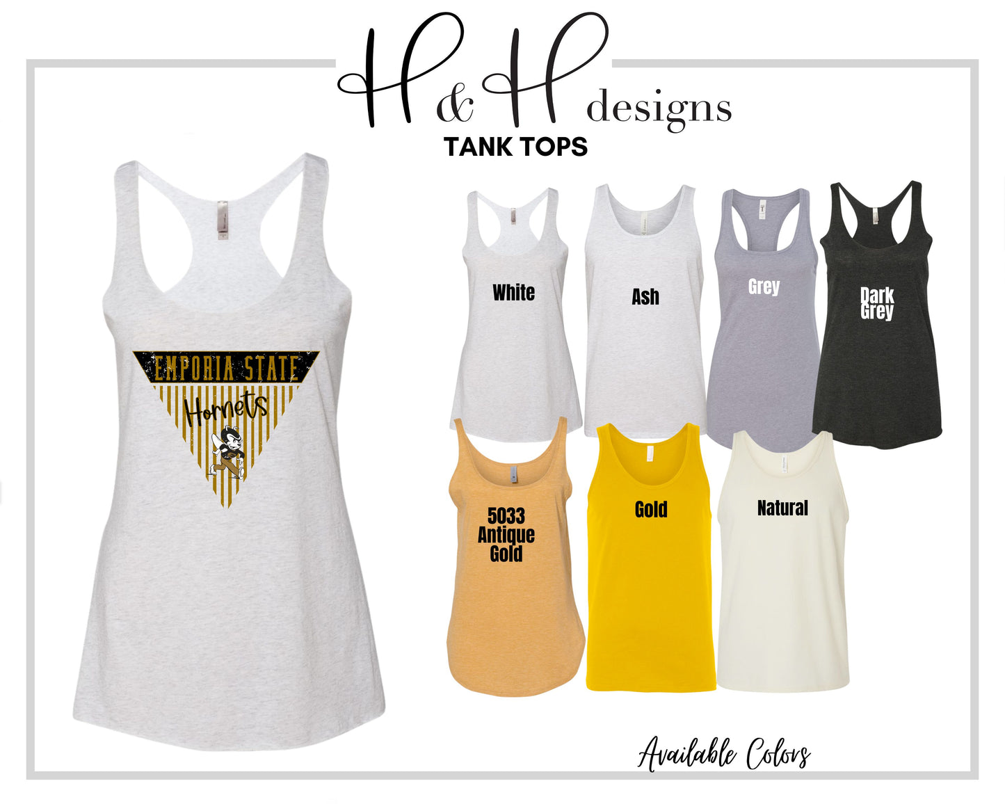 Emporia State Striped Pennant ~ Licensed Apparel ~ HHESU141