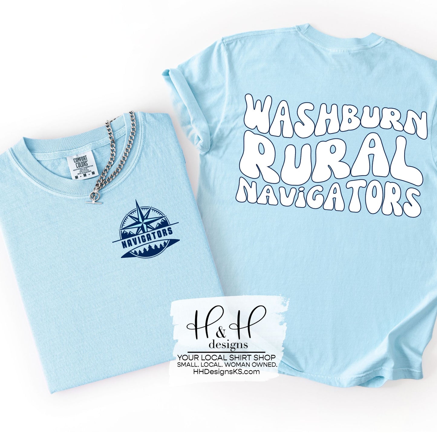 Navigators Retro Wavy with Pocket Mascot ~ WRMS Navigators ~ HH730