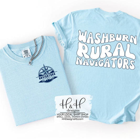 Navigators Retro Wavy with Pocket Mascot ~ WRMS Navigators ~ HH730