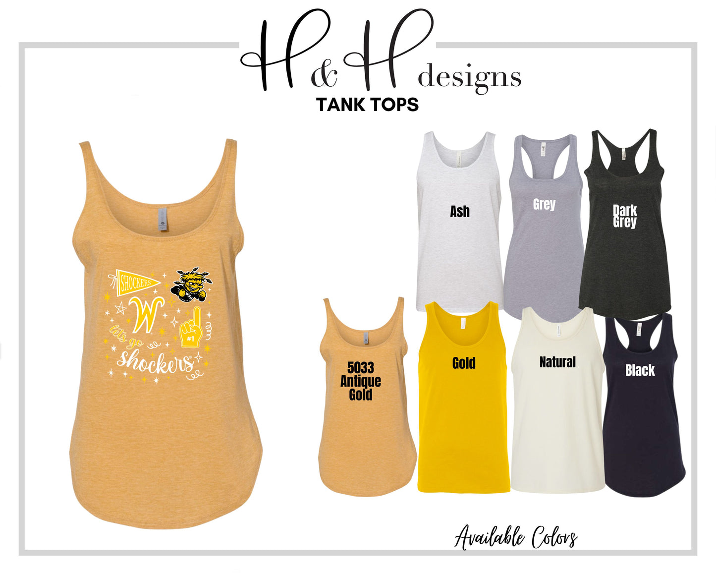 Wichita State Shockers Game Day Spirit ~ Licensed Apparel ~ HHWSU131