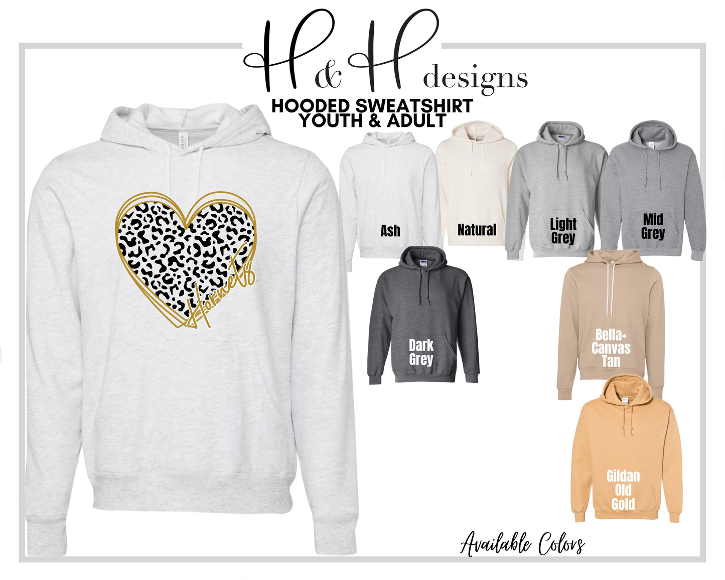Hornet Hallow Leopard Heart ~ Licensed Apparel ~ HHESU102