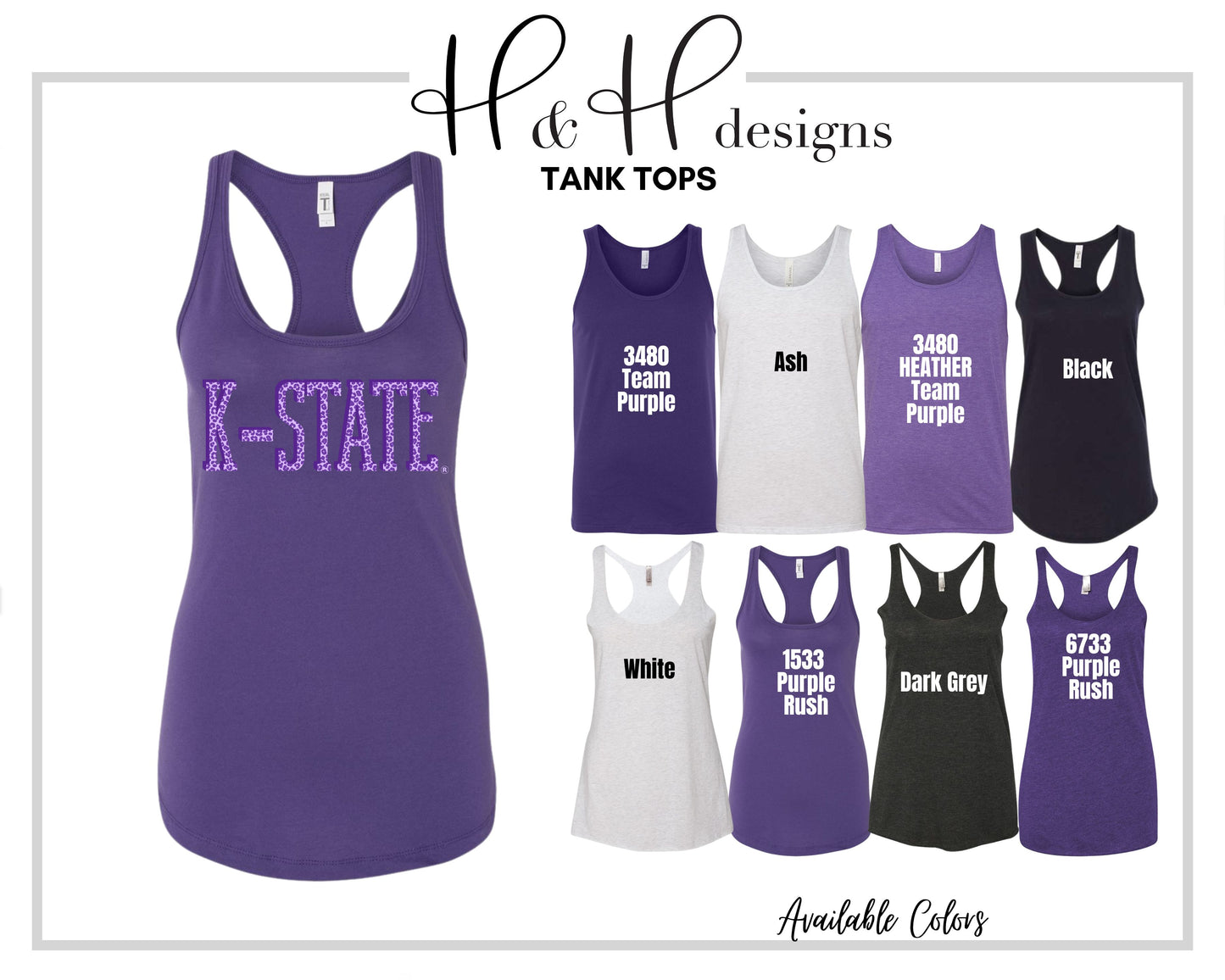 Animal Print K-State ~ HHKSU150 ~ Licensed K-State Apparel