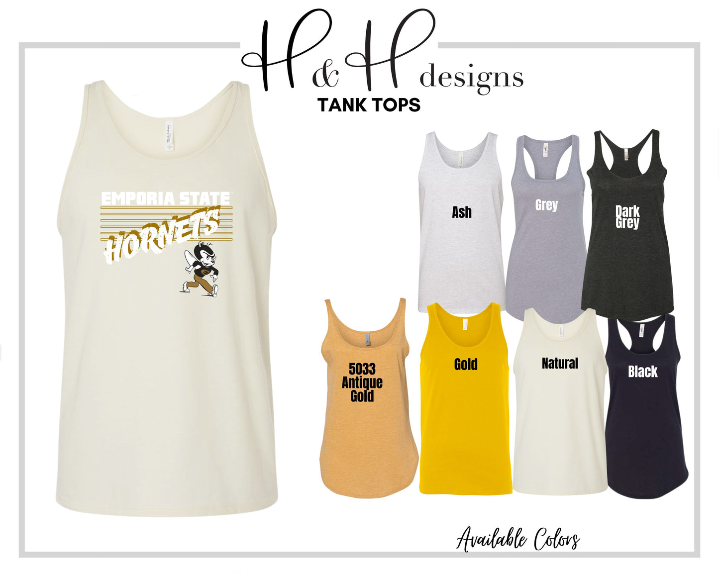 Hornets Six Rectangles  ~ Licensed Apparel ~ HHESU129